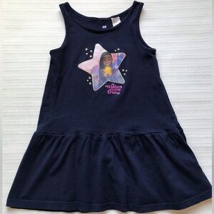 H&M Disney The Wish Movie Toddler Girl Sleeveless Cotton Dress Size 2T